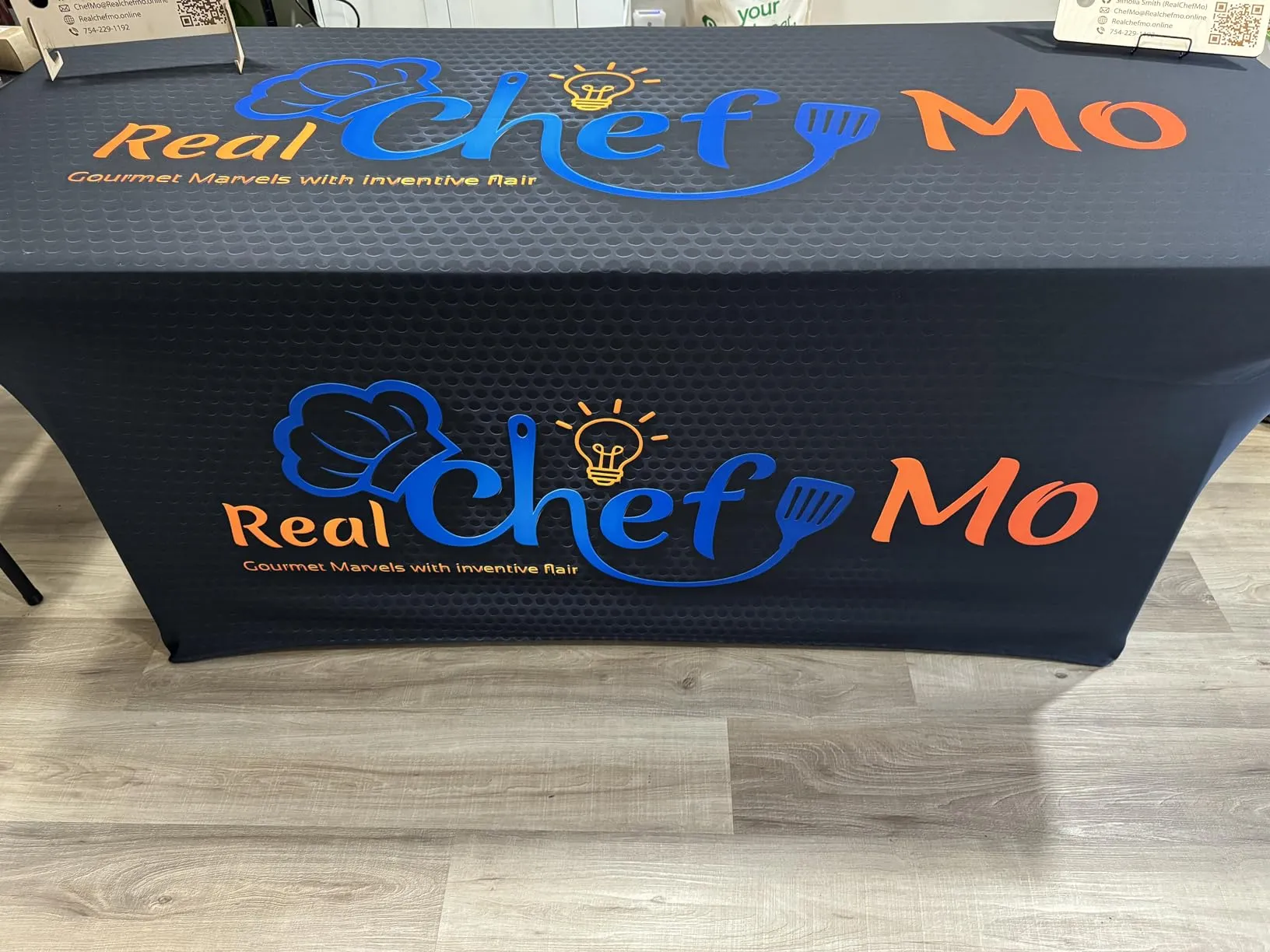 6' Spandex Table Cover With Logo