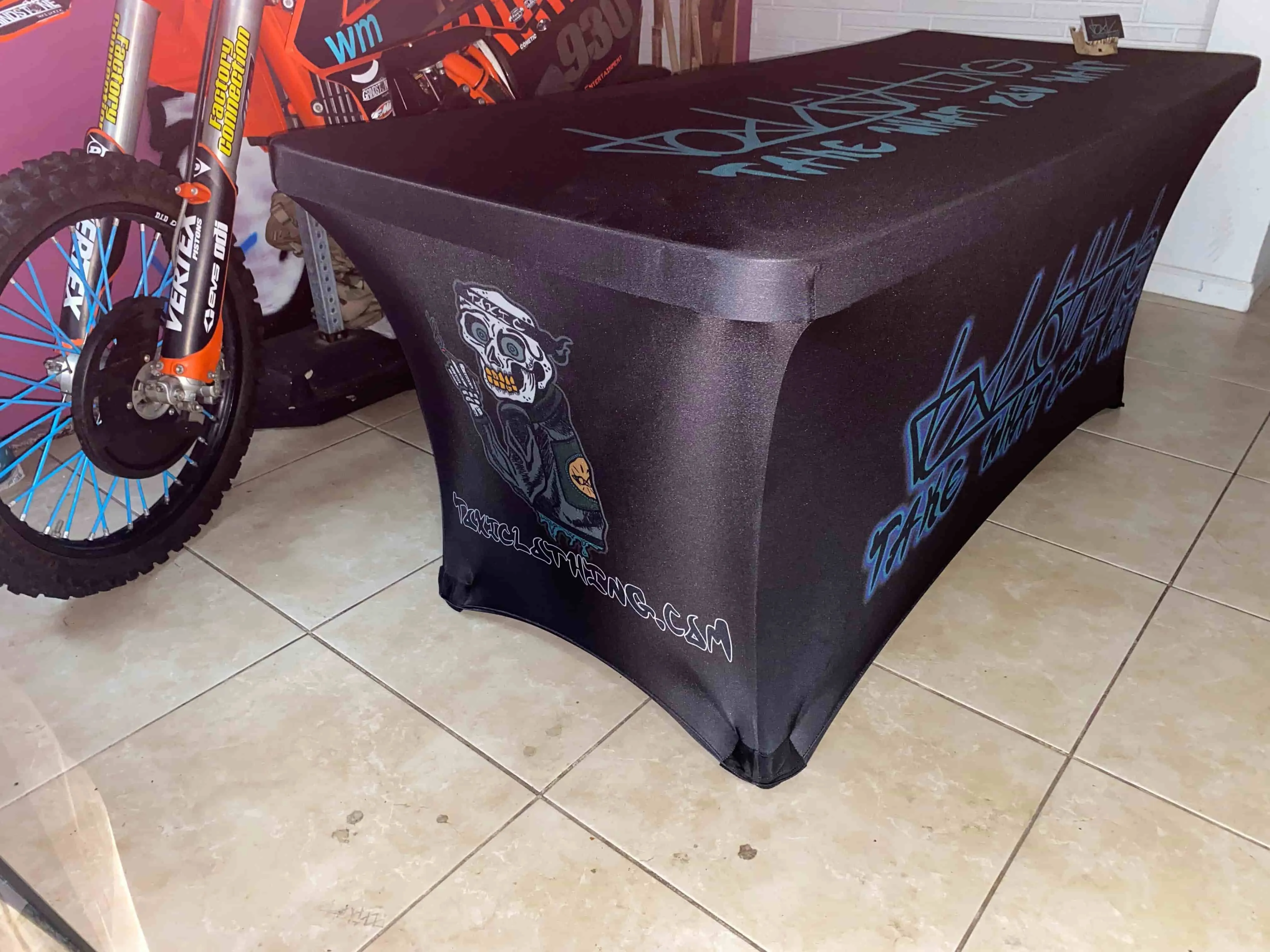 6' Spandex Table Cover With Logo