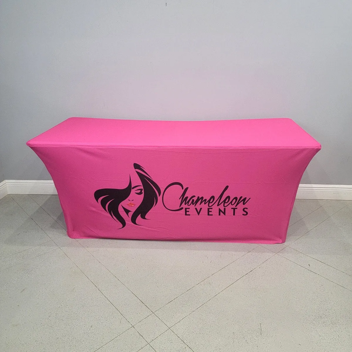 6' Spandex Table Cover With Logo