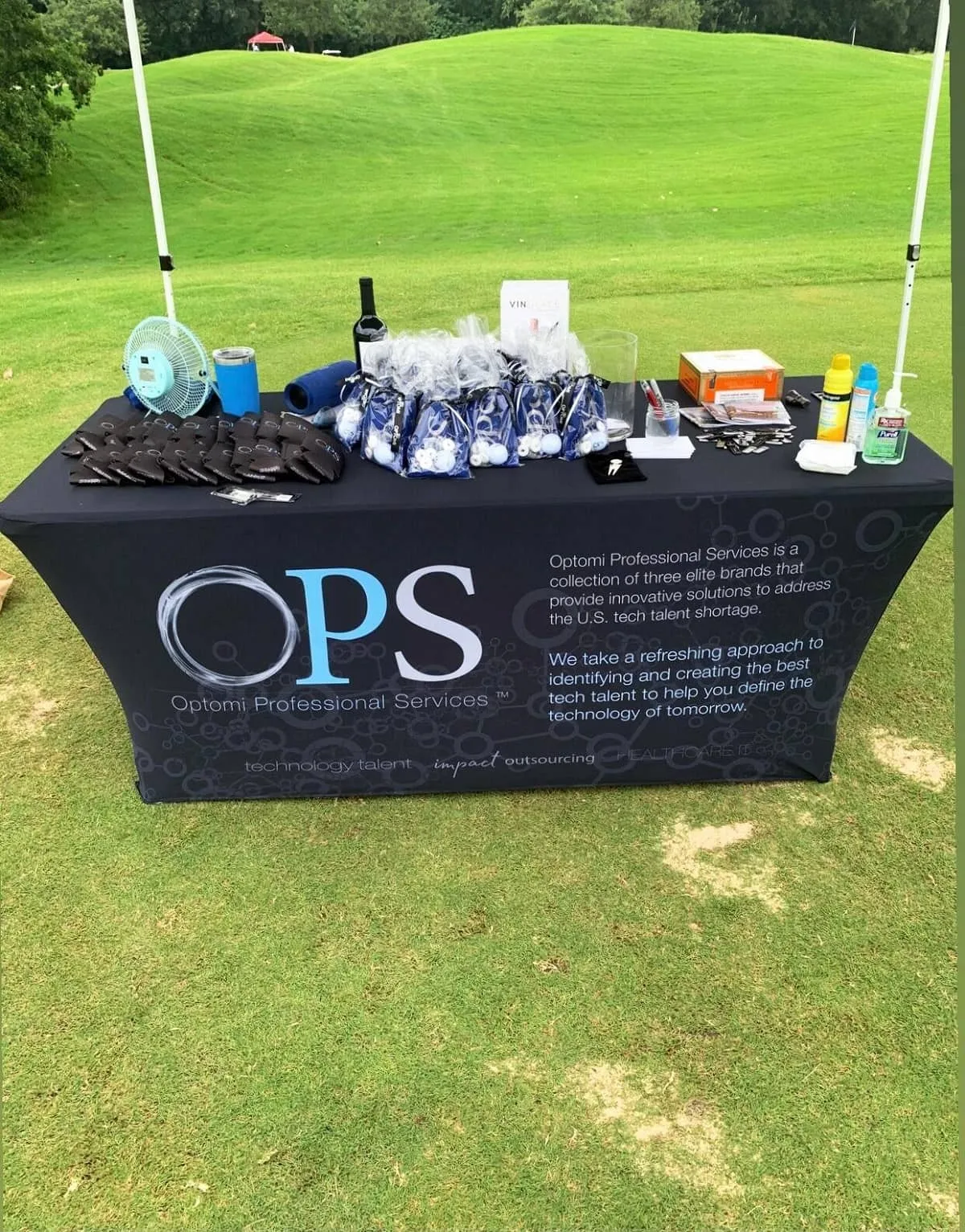 6' Spandex Table Cover With Logo
