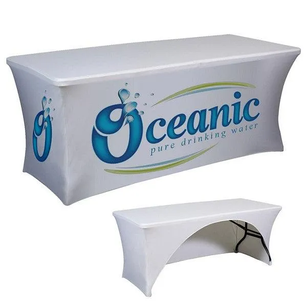 6' Spandex Table Cover With Logo