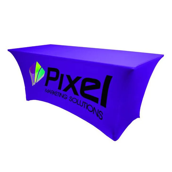 6' Spandex Table Cover With Logo
