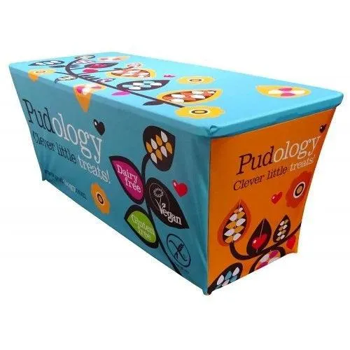 6' Spandex Table Cover With Logo
