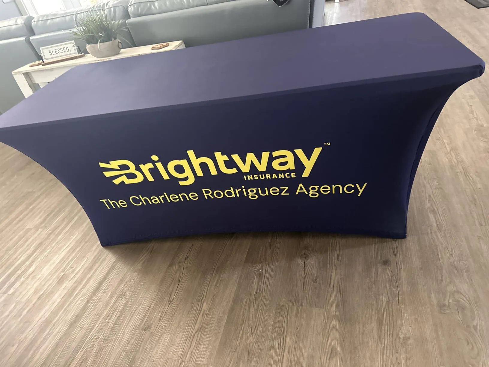 6' Spandex Table Cover With Logo