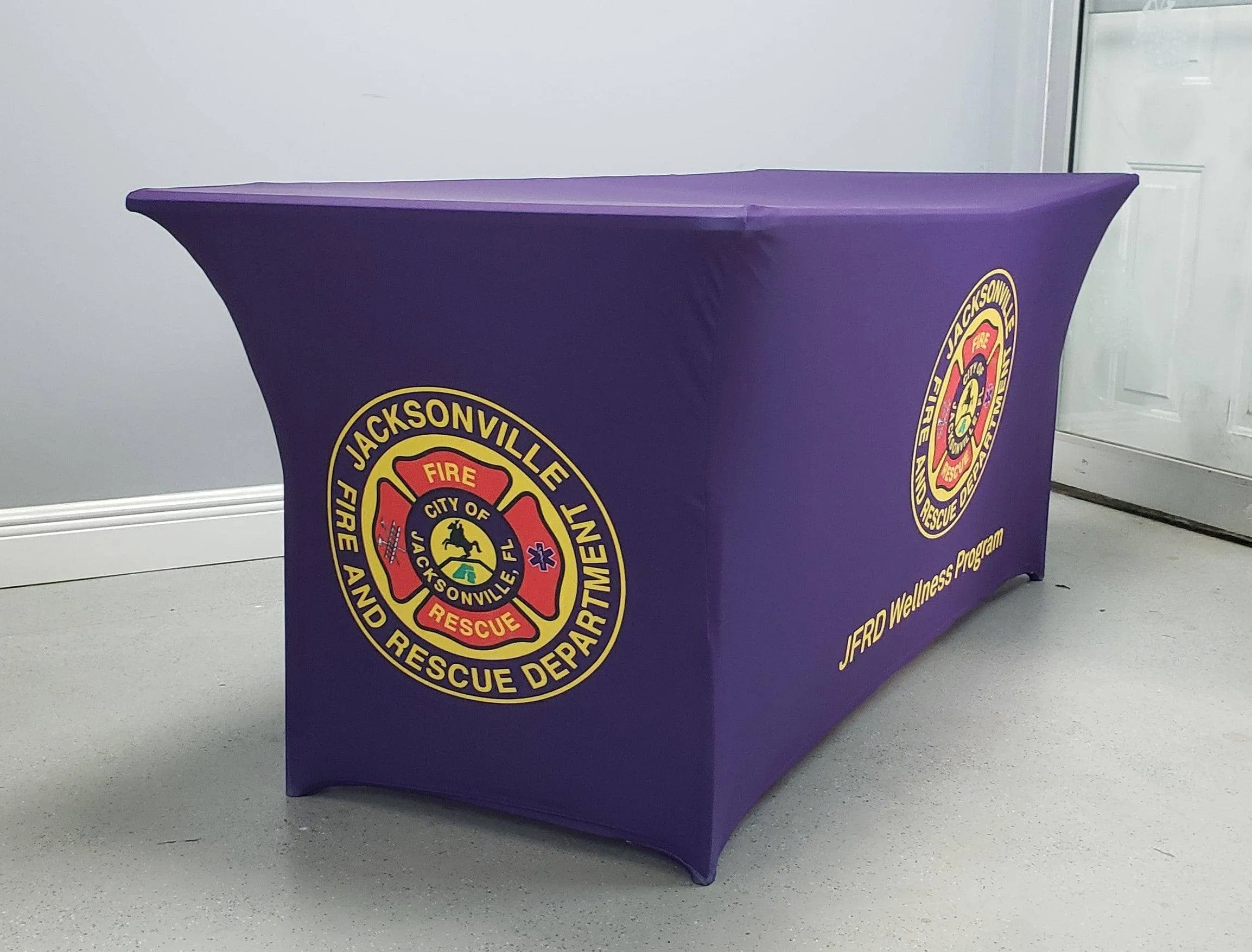 6' Spandex Table Cover With Logo