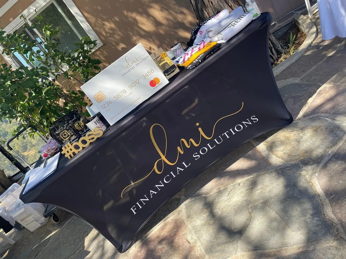6' Spandex Table Cover With Logo