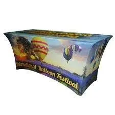 6' Spandex Table Cover With Logo