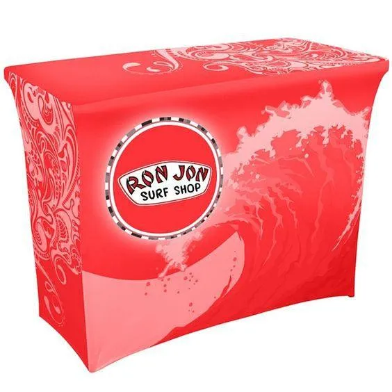 6' Spandex Table Cover With Logo