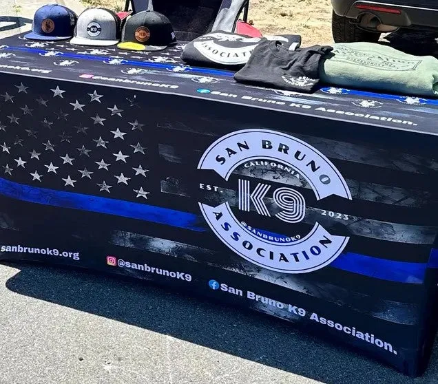 6' Spandex Table Cover With Logo