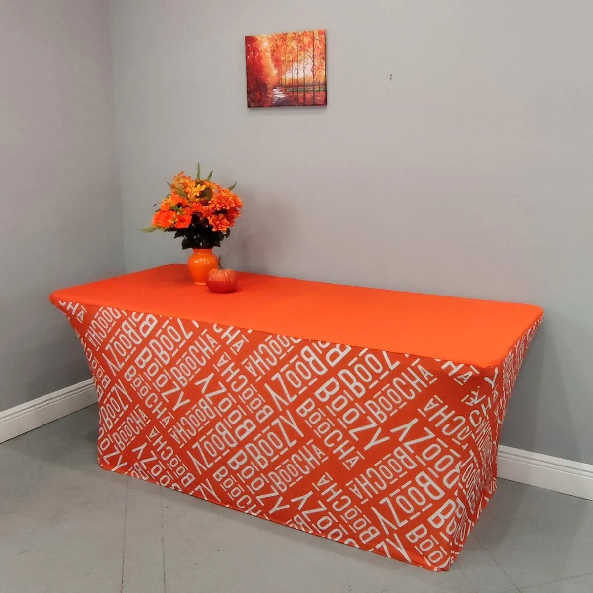 6' Spandex Table Cover With Logo