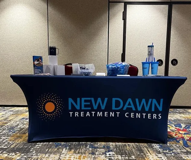 6' Spandex Table Cover With Logo