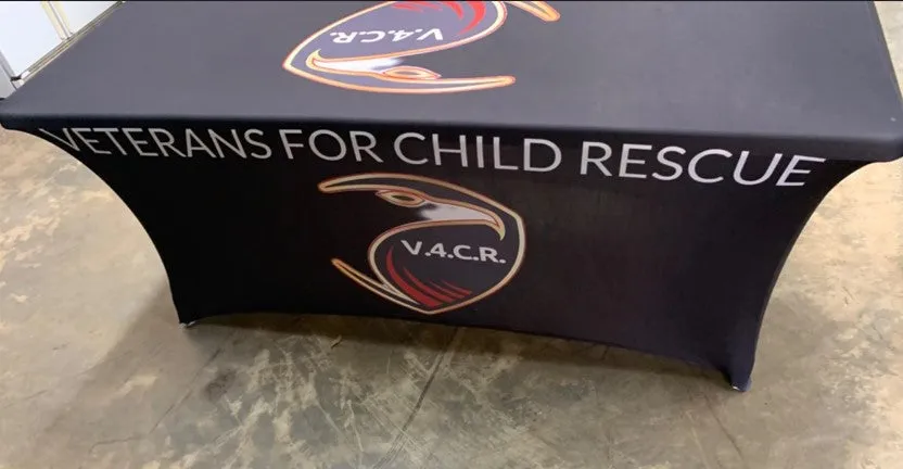6' Spandex Table Cover With Logo