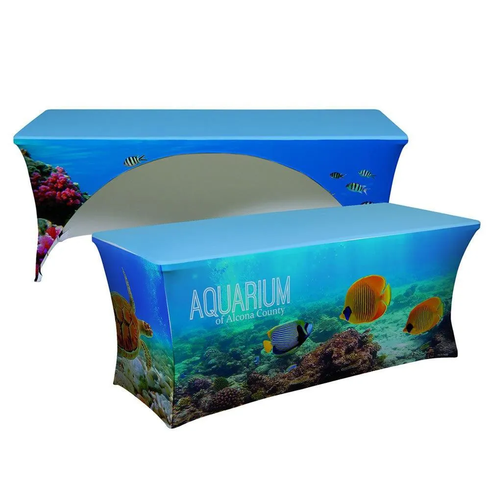 6' Spandex Table Cover With Logo