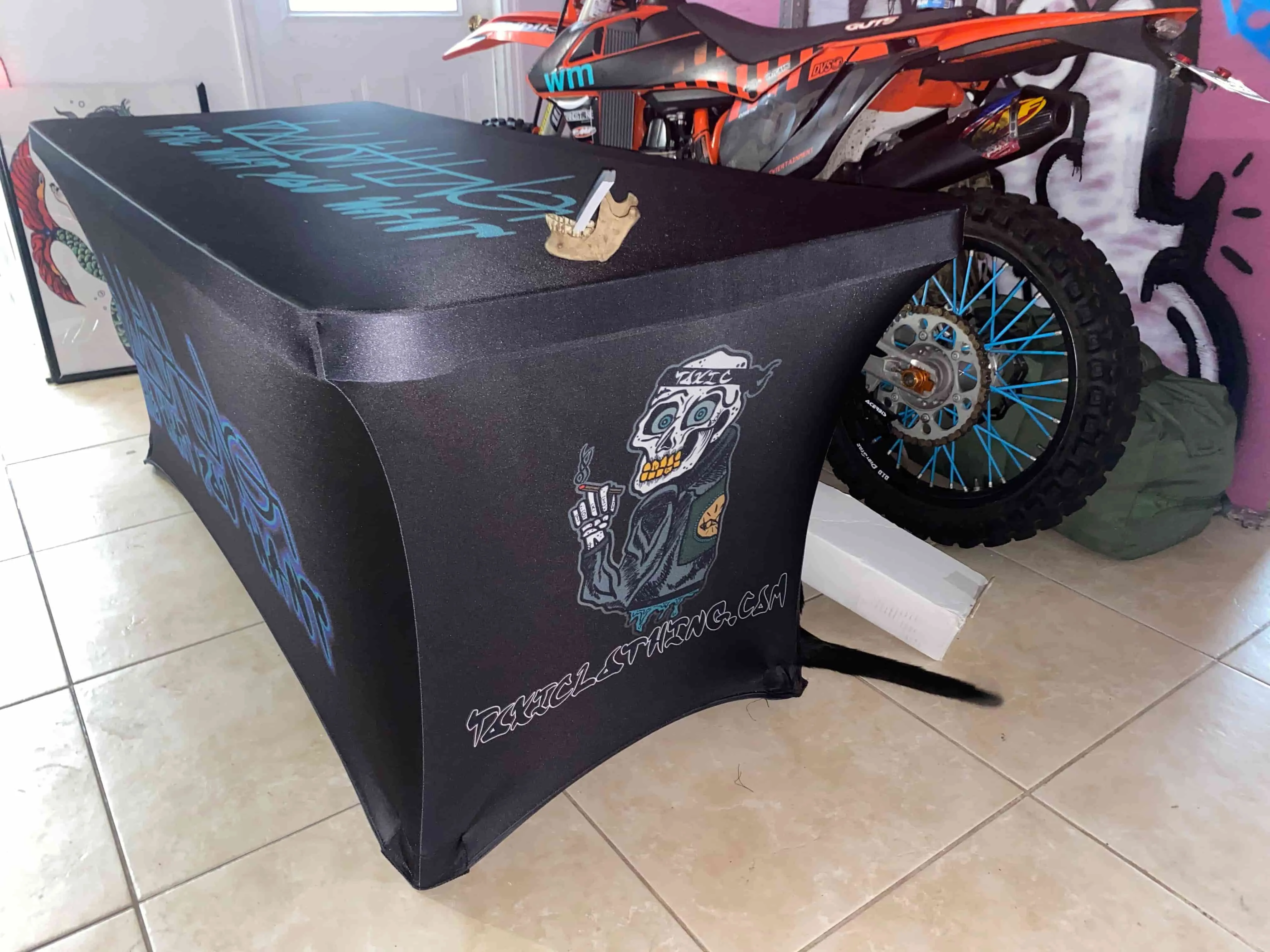 6' Spandex Table Cover With Logo
