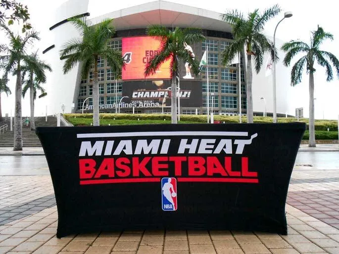 6' Spandex Table Cover With Logo