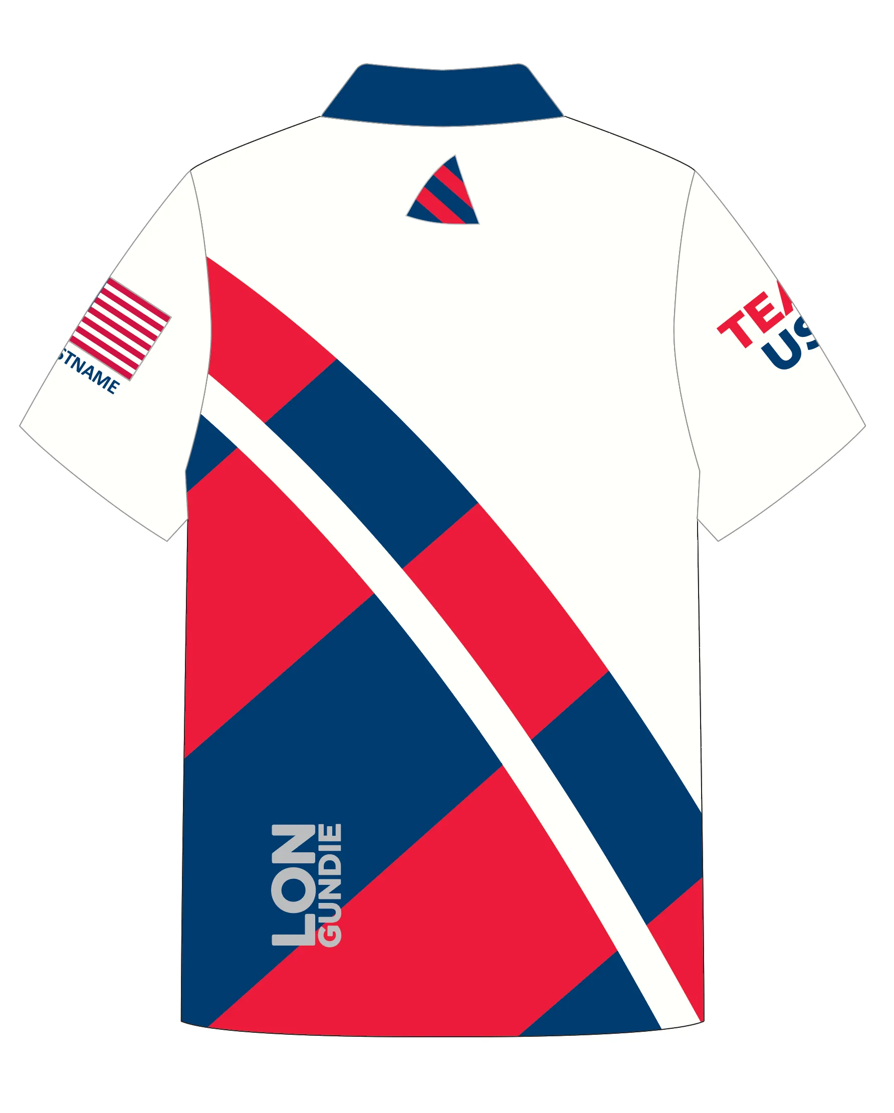 ADULT POLO SHIRT TOP SHORT SLEEVE WHITE | US SUNFISH CLASS ASSOC. | PSNLZ'D