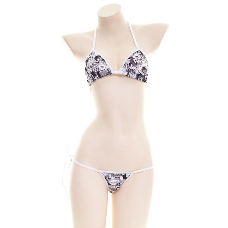 Sure, here’s an optimized version of the product title with modifiers:

Trendy Ahegao Print Bikini Set with Adjustable Straps