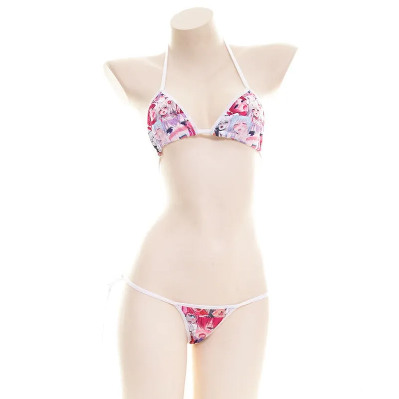 Sure, here’s an optimized version of the product title with modifiers:

Trendy Ahegao Print Bikini Set with Adjustable Straps