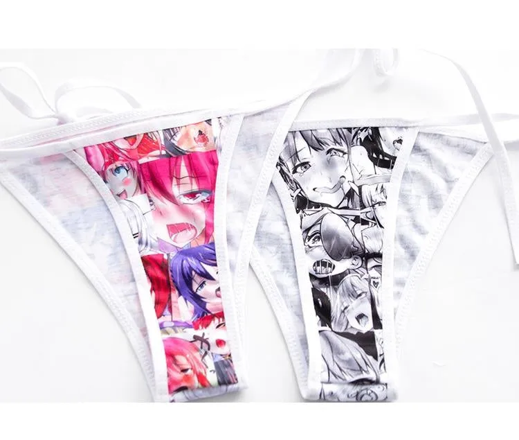 Sure, here’s an optimized version of the product title with modifiers:

Trendy Ahegao Print Bikini Set with Adjustable Straps