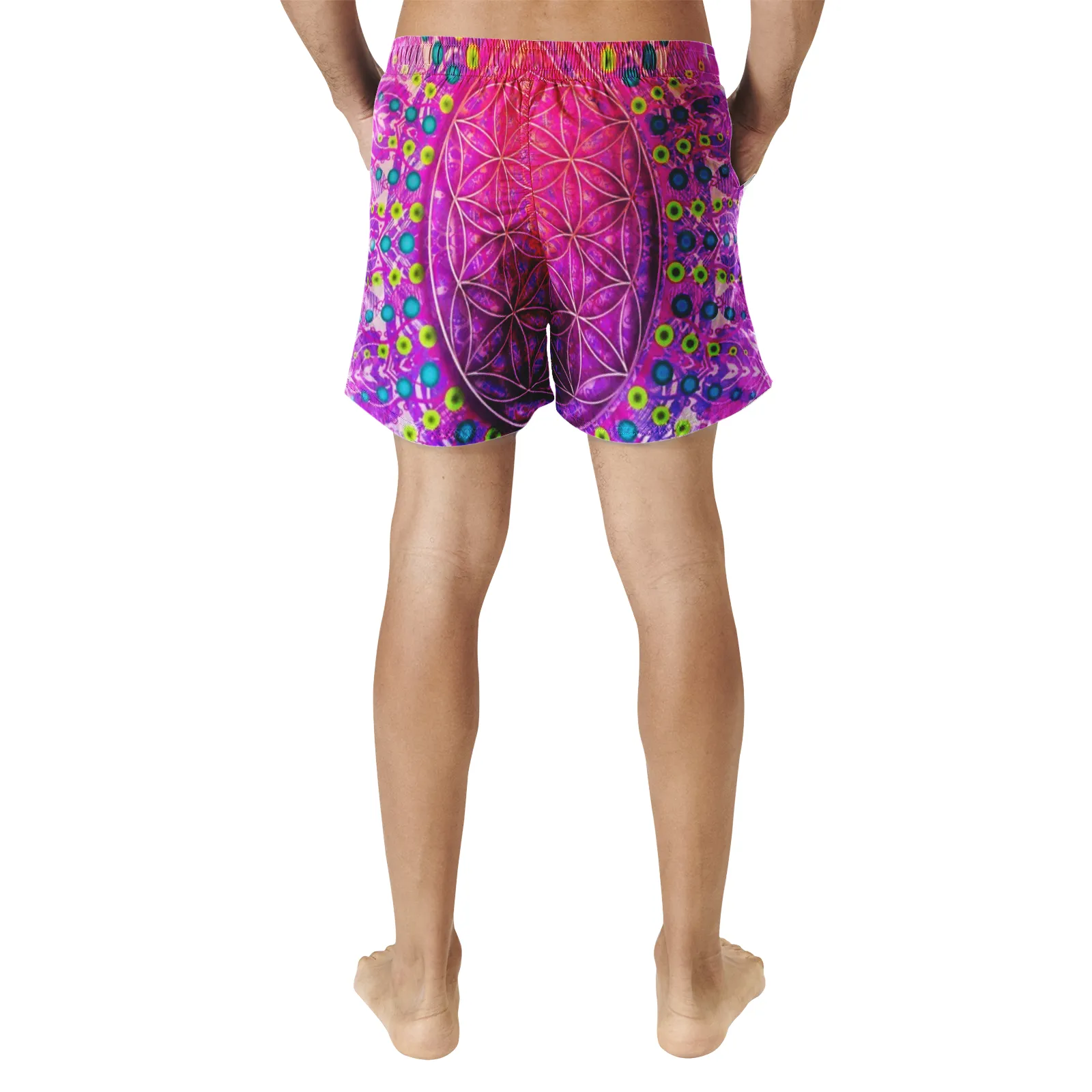 Cameron Gray | Flower Of Life | Men's All-over print Swimwear