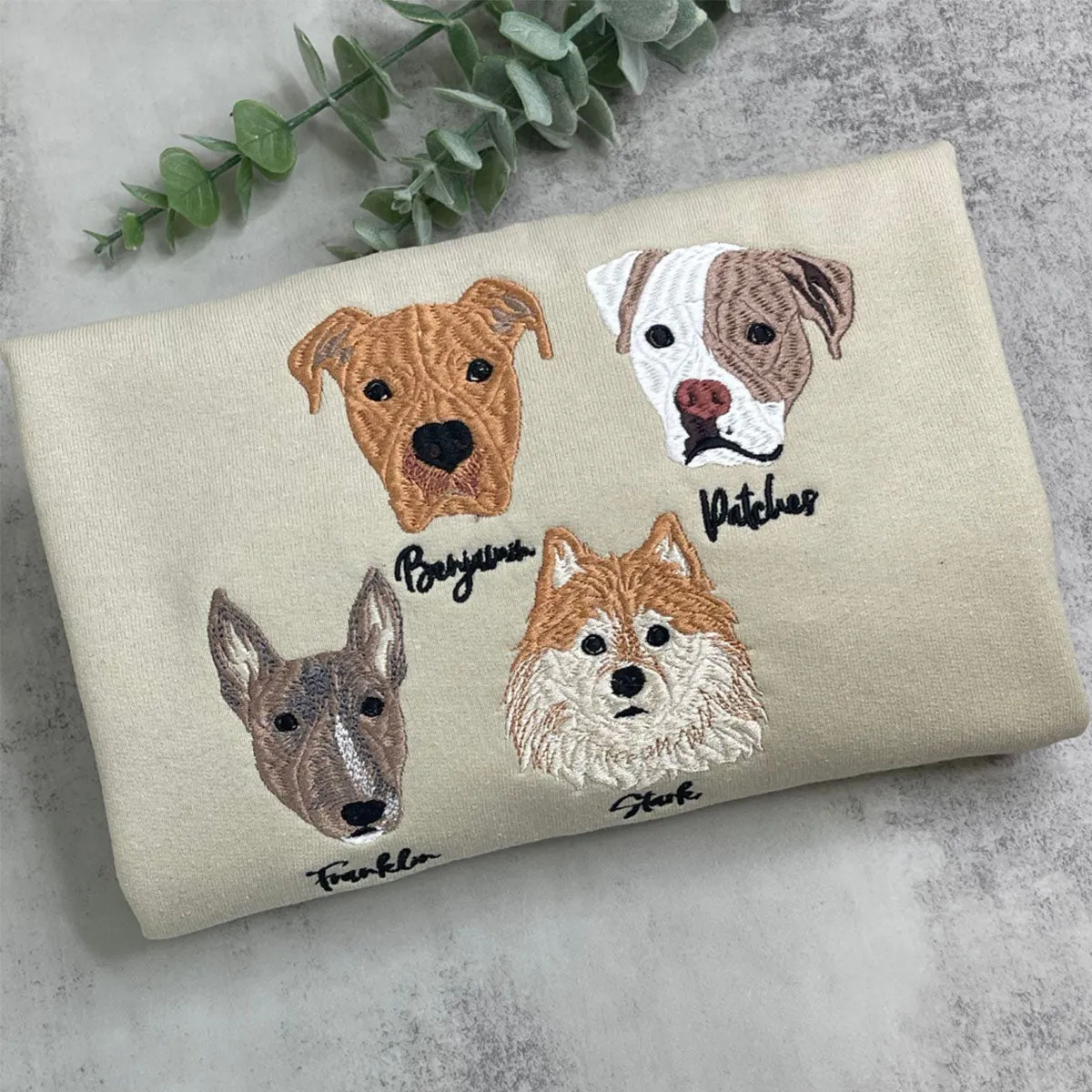 Cavalier King Charles Spaniel Sweatshirt or Hoodie, Custom Embroidered Gift from Photo Name