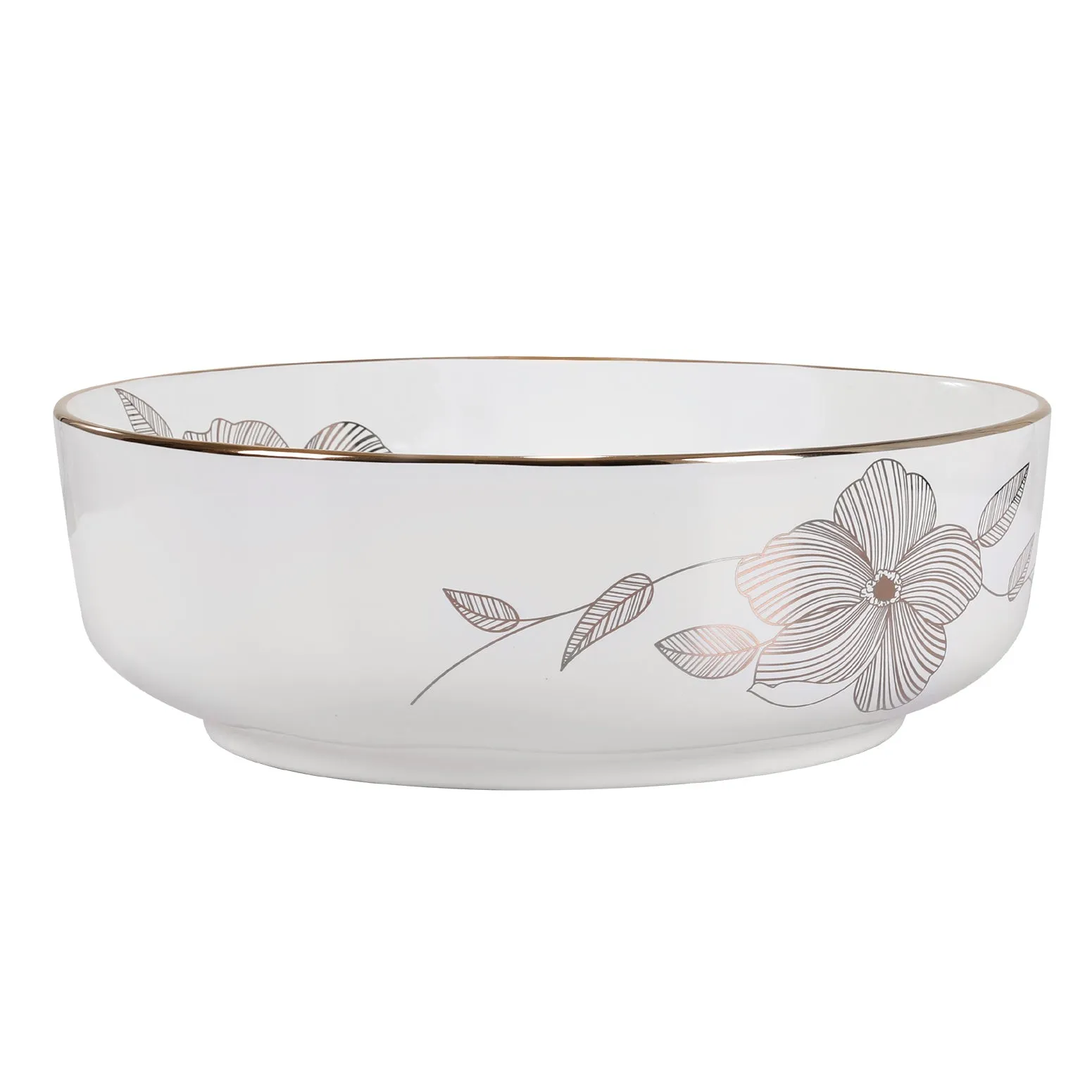 Cefito Bathroom Basin Ceramic Vanity Sink Hand Wash Bowl with Pattern 41x41cm