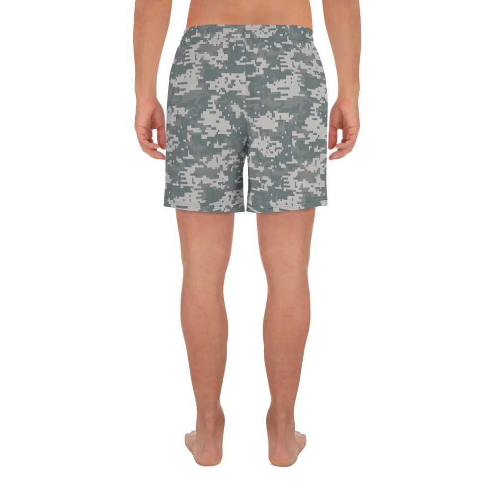 Come In Peace or Leave in Pieces Camouflage Men's Athletic Shorts