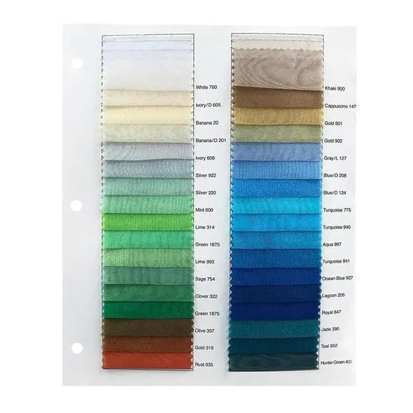 Crystal Organza Wholesale Fabric in Hunter Green 405