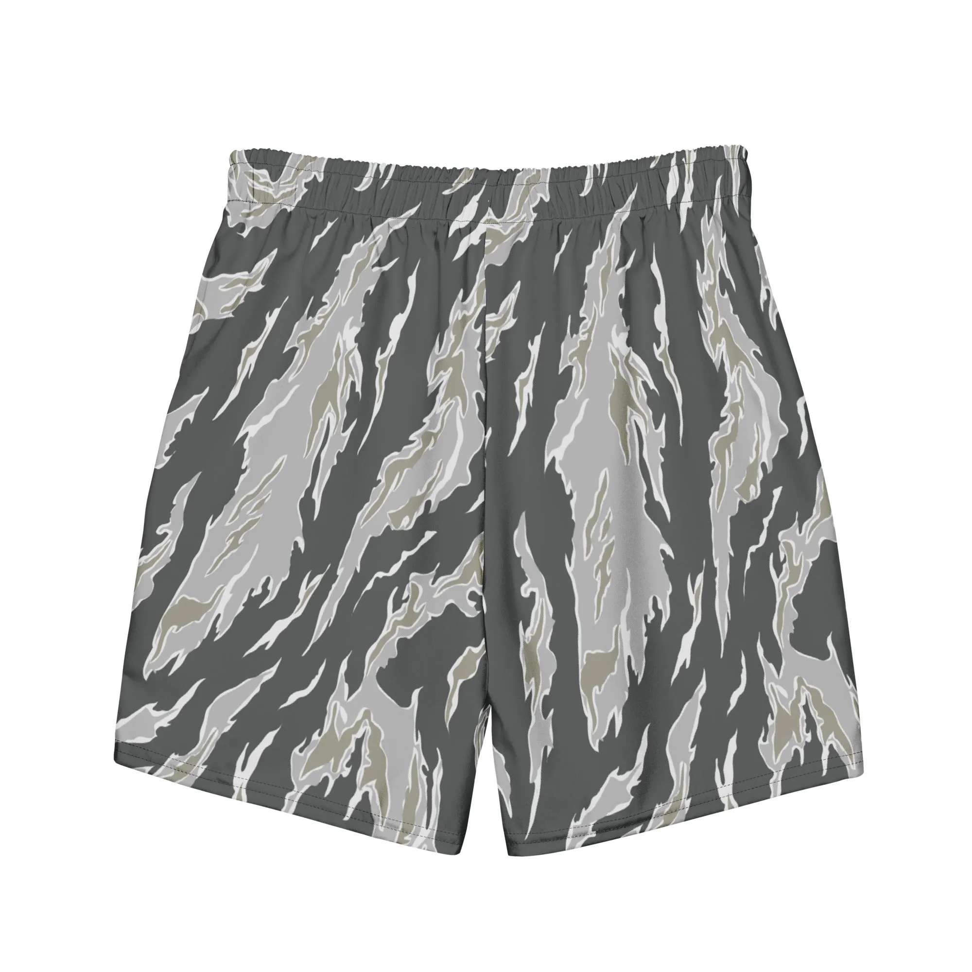 Drab Tiger Stripe Camo Men's Swim Trunks