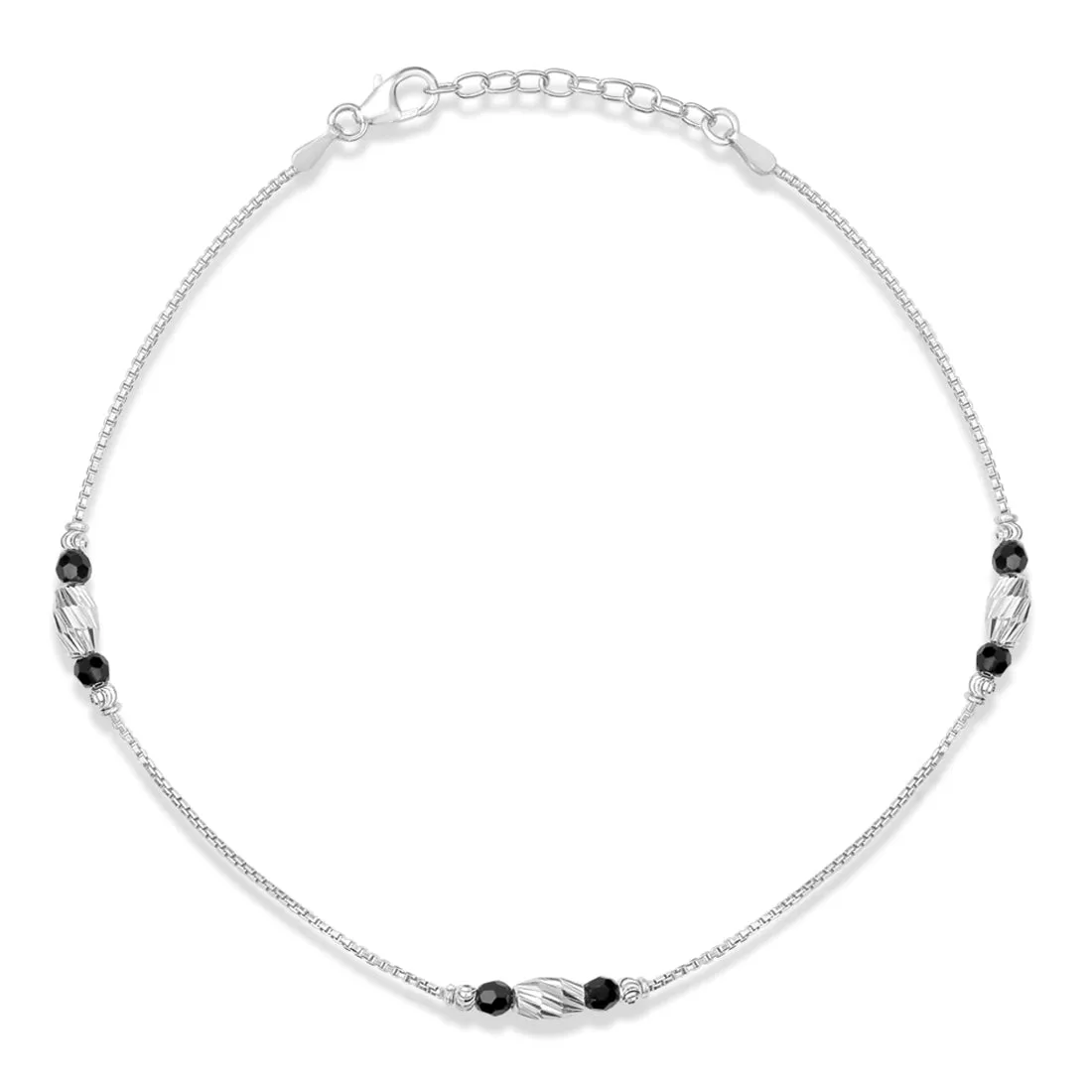 Elegant 925 Sterling Silver Box Chain Anklet