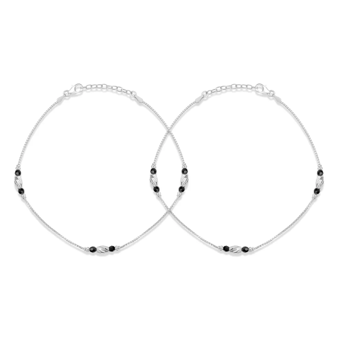 Elegant 925 Sterling Silver Box Chain Anklet
