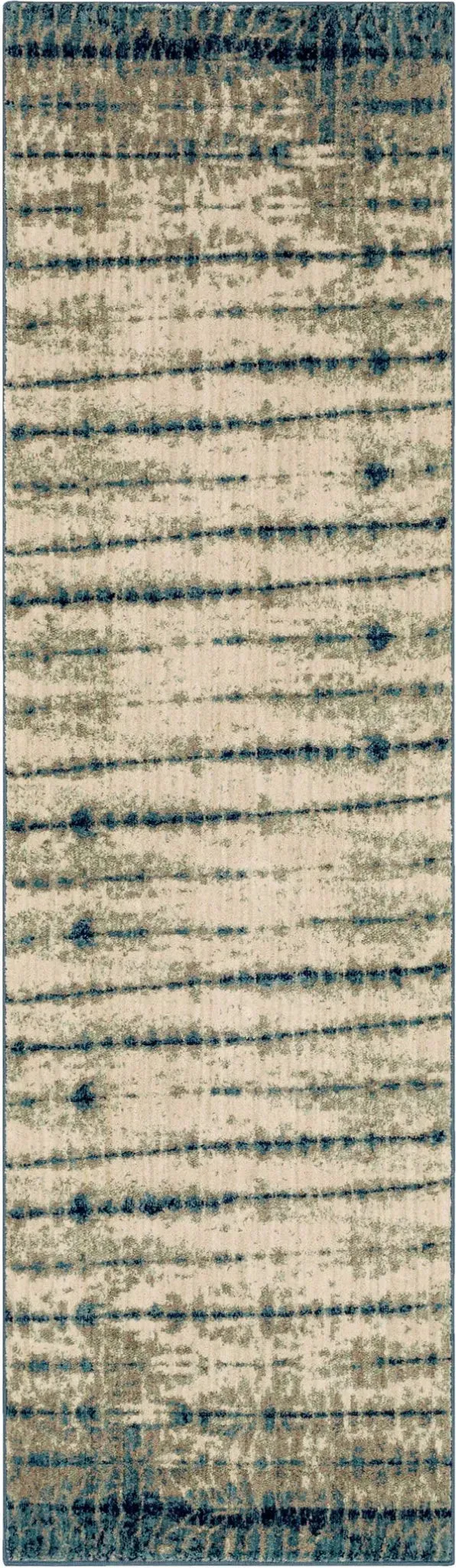 Expressions 91670 50102 Shibori Stripe Indigo Rug