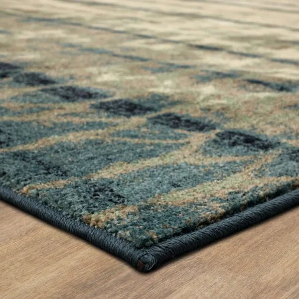 Expressions 91670 50102 Shibori Stripe Indigo Rug