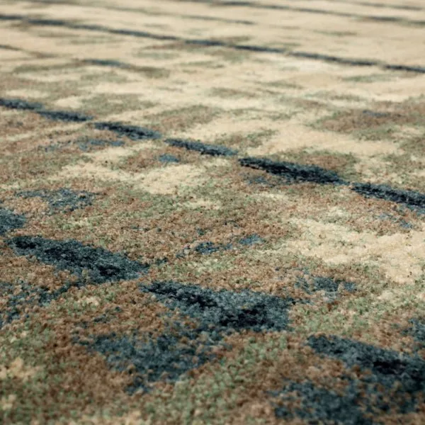 Expressions 91670 50102 Shibori Stripe Indigo Rug
