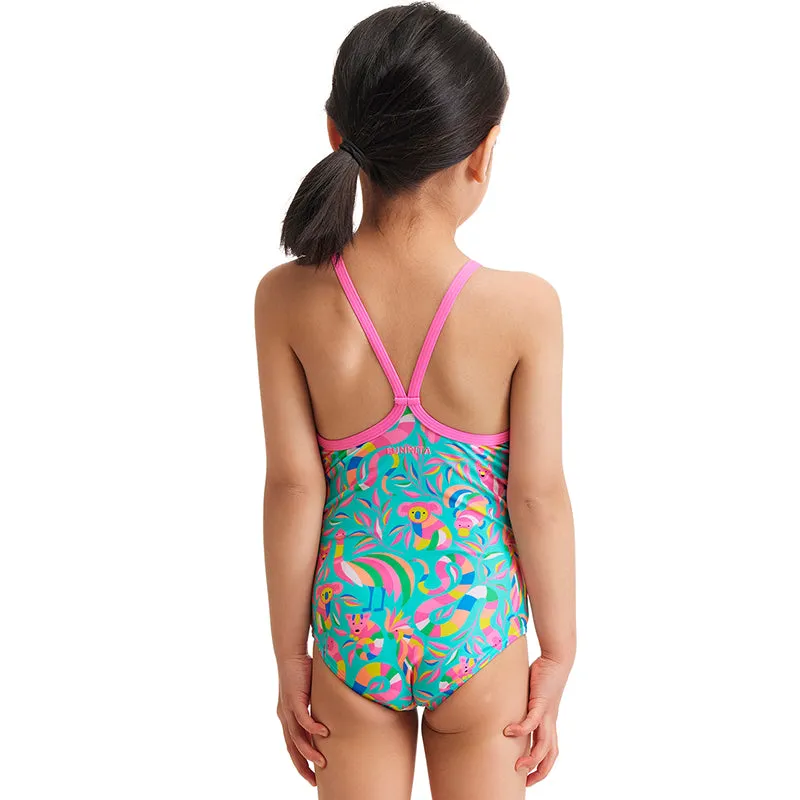 Funkita - Bush Babies - Toddler Girl's Eco Printed One Piece