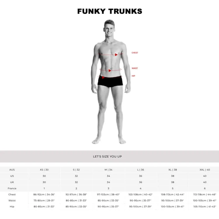 Funky Men Sidewinder Trunks-PARADISE PLEASE