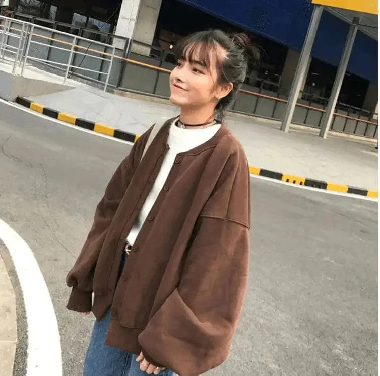 Harajuku bf wind sweater female new student Korean version