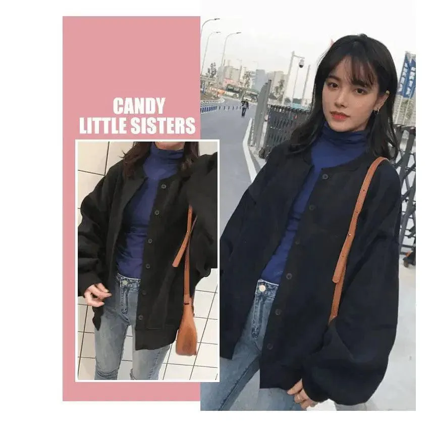 Harajuku bf wind sweater female new student Korean version