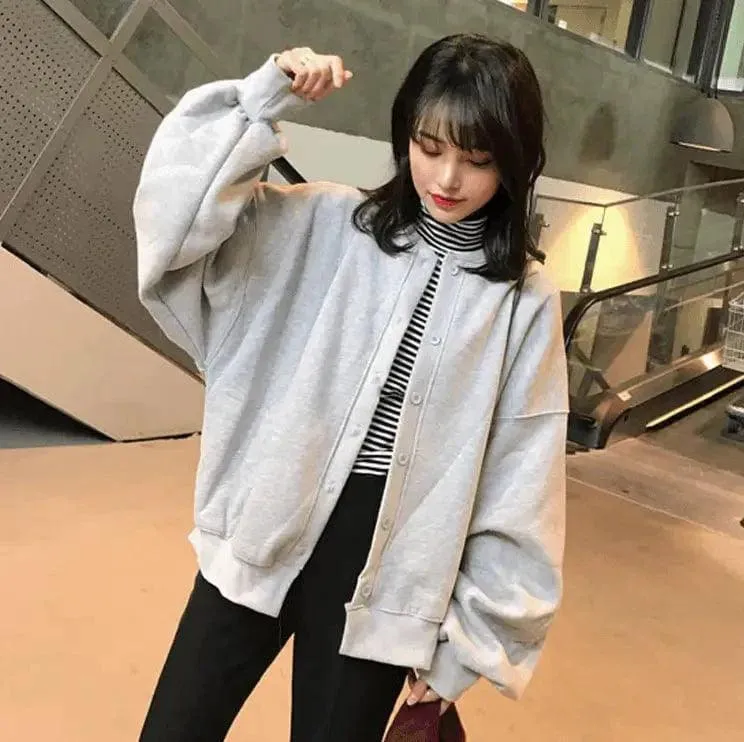 Harajuku bf wind sweater female new student Korean version