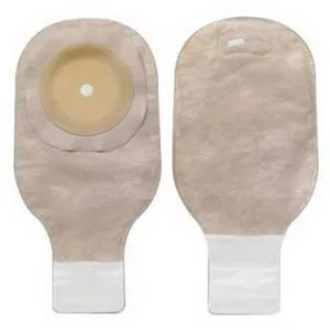 Hollister Premier One-Piece Drainable Pouch, Up to 2-1/2" Cut-to-Fit FlexWear Skin Barrier, Filter, Integrated Closure, Beige
