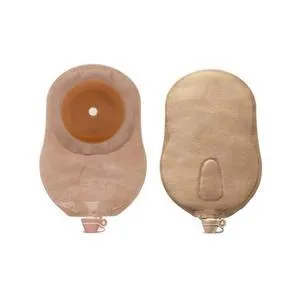 Hollister Premier One-Piece Urostomy Pouch, Flat Flextend Skin Barrier, 2" Pre-Cut, Beige