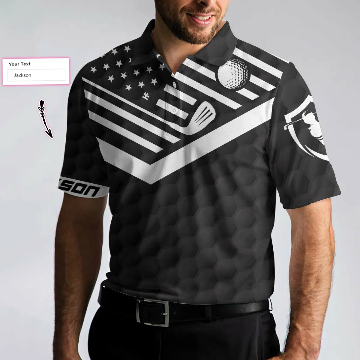 I Just Need To Go Golfing Custom Polo Shirt, Personalized American Flag Polo Shirt, Cool Golf Shirt For Men Coolspod