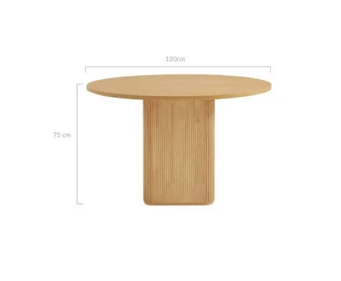 Kate 4 Seater Column Dining Table in Natural