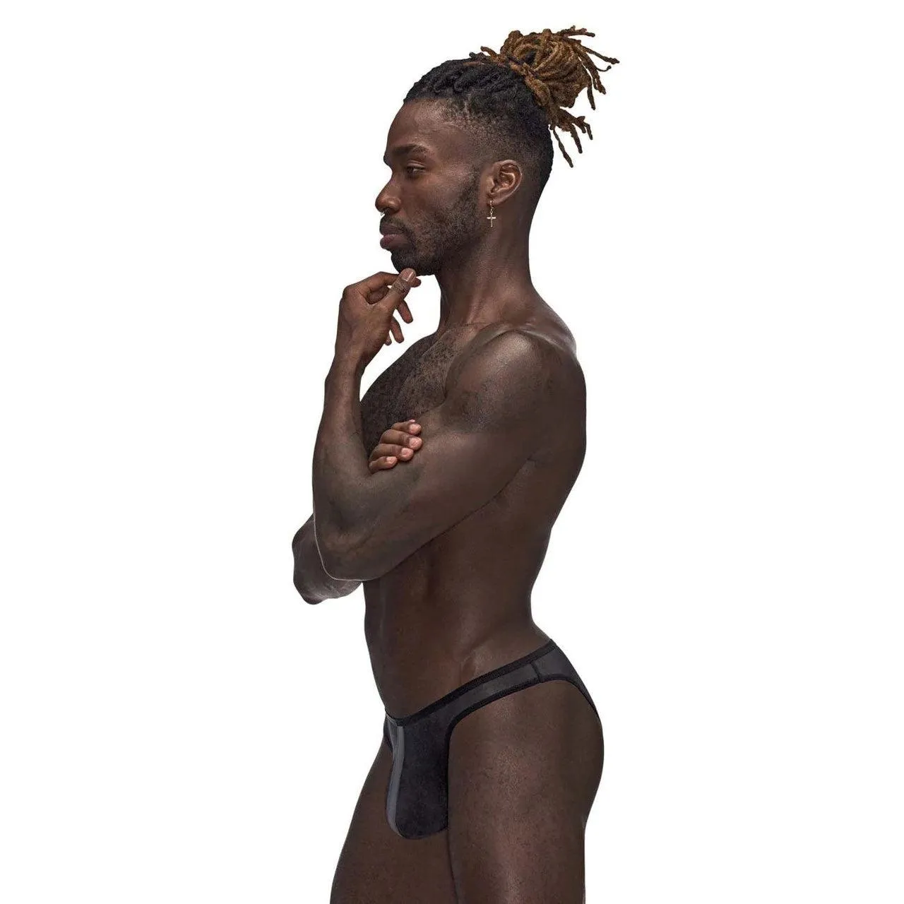 XL Black Landing Strip Bikini Brief - Comfortable and Stylish