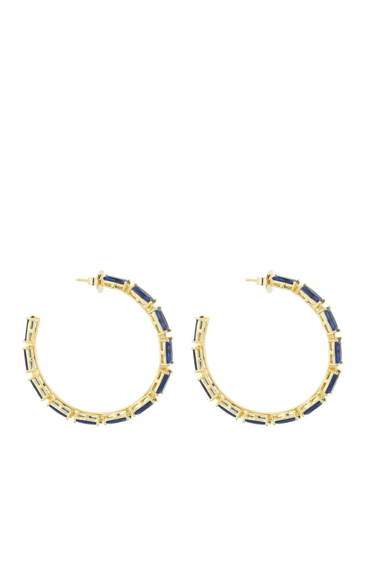 Lantana Simple Baguette Hoops