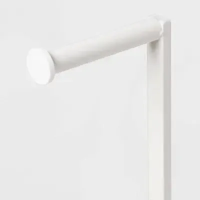New - Freestanding Toilet Paper Holder Matte White - Brightroom