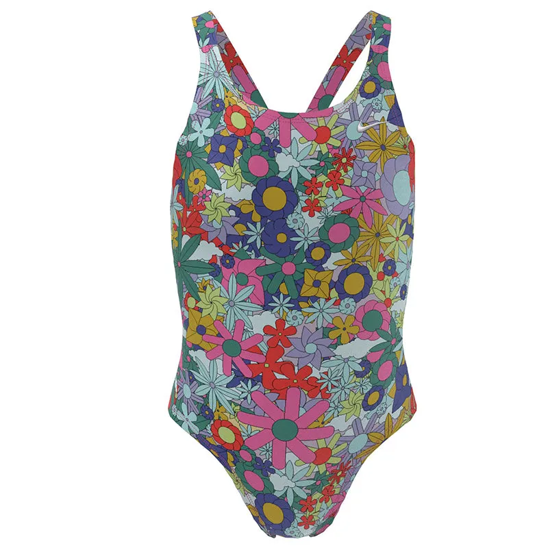 Nike - Girls Hydrastrong Multiple Prints Fastback One Piece (Lapis)