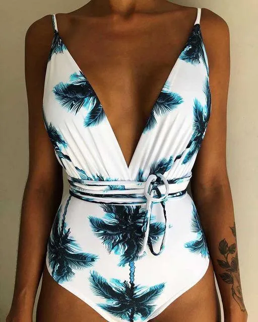 One Piece Swimsuit Backless Bodysuit Brazilian Monokini Swimwear