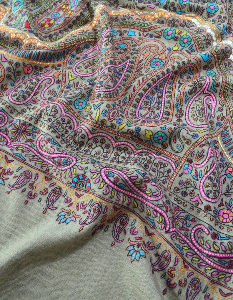 Pashmina Paper Machie Shawl 5353