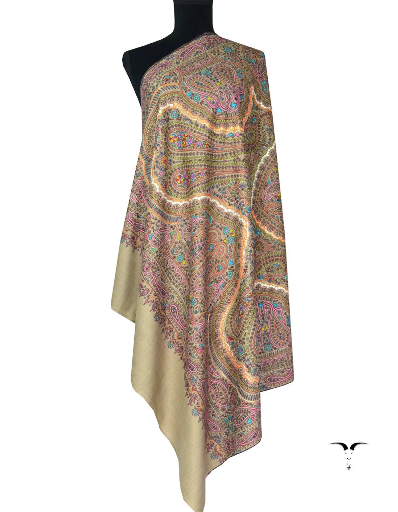 Pashmina Paper Machie Shawl 5353